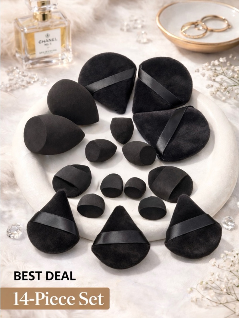 14 Piece Real Perfect Makeup Sponge Set